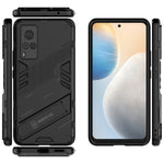 Punk Armor 2 in 1 PC + custodia antiurto in TPU con supporto invisibile, For vivo X60 Pro, For vivo X60 Pro Plus 5G, For vivo X60 5G, For vivo Y51(2020 Indian Version)