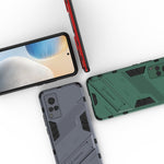 Punk Armor 2 in 1 PC + custodia antiurto in TPU con supporto invisibile, For vivo X60 Pro, For vivo X60 Pro Plus 5G, For vivo X60 5G, For vivo Y51(2020 Indian Version)