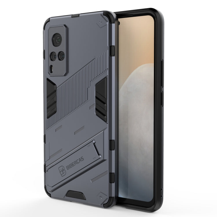 Punk Armor 2 in 1 PC + custodia antiurto in TPU con supporto invisibile, For vivo X60 Pro, For vivo X60 Pro Plus 5G, For vivo X60 5G, For vivo Y51(2020 Indian Version)