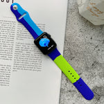 Cinturini di ricambio in silicone con abbinamento di colori per Apple Watch Series 6 e SE e 5 e 4 40 mm / 3 e 2 e 1 38 mm, For Apple Watch 40mm/38mm(Black+Red+White), For Apple Watch 40mm/38mm(Red+White+Black)                                           ...