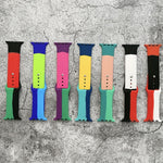 Cinturini di ricambio in silicone con abbinamento di colori per Apple Watch Series 6 e SE e 5 e 4 44 mm / 3 e 2 e 1 42 mm, For Apple Watch 44mm/42mm(Black+Red+White), For Apple Watch 44mm/42mm(Red+White+Black)                                           ...