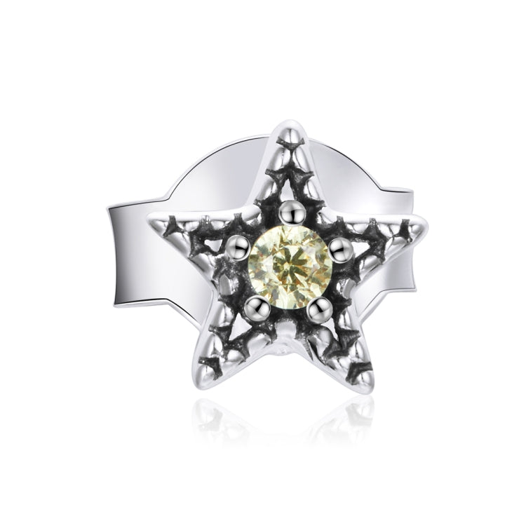 Orecchini da donna con stella in zirconi colorati in argento sterling S925, Star