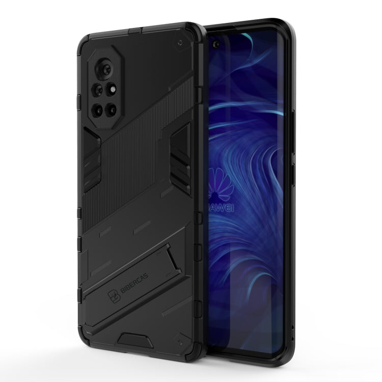 Punk Armor 2 in 1 PC + custodia antiurto in TPU con supporto invisibile, For Huawei Nova 8, For Honor V40, For Huawei Mate 40