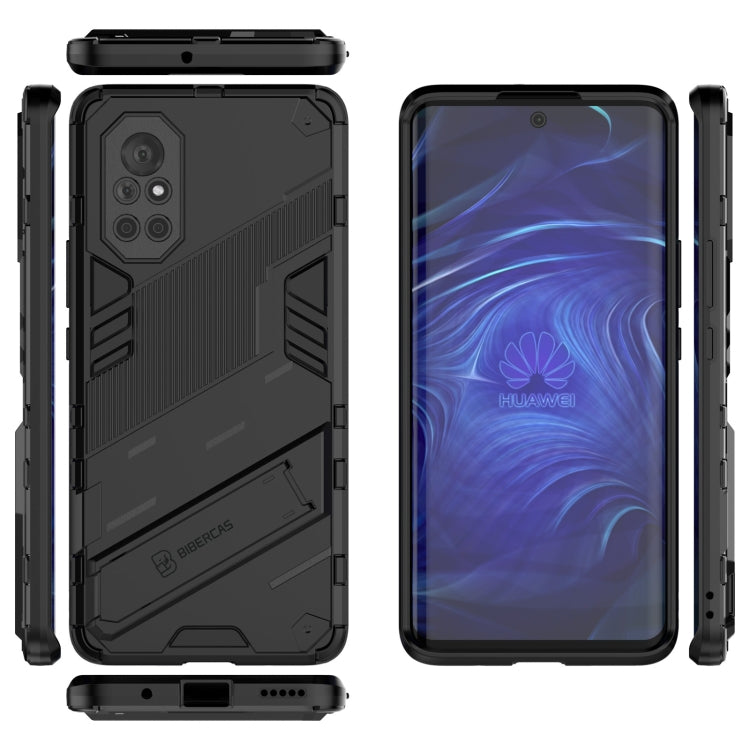 Punk Armor 2 in 1 PC + custodia antiurto in TPU con supporto invisibile, For Huawei Nova 8, For Honor V40, For Huawei Mate 40