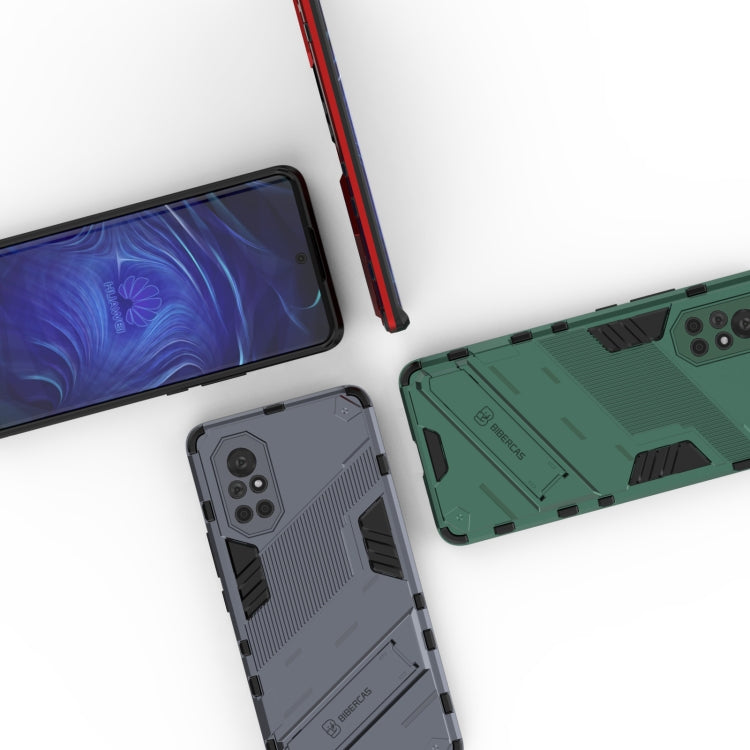 Punk Armor 2 in 1 PC + custodia antiurto in TPU con supporto invisibile, For Huawei Nova 8, For Honor V40, For Huawei Mate 40