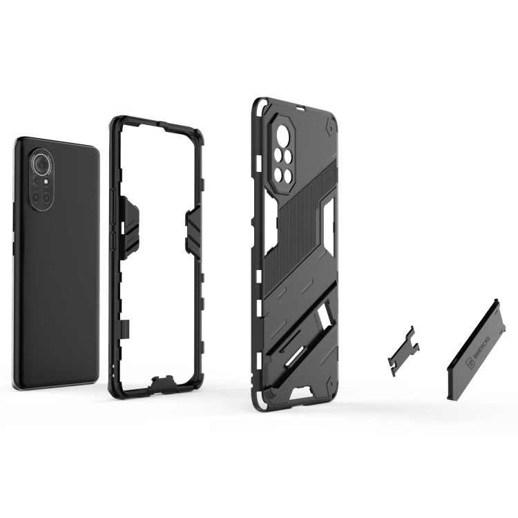 Punk Armor 2 in 1 PC + custodia antiurto in TPU con supporto invisibile, For Huawei Nova 8, For Honor V40, For Huawei Mate 40
