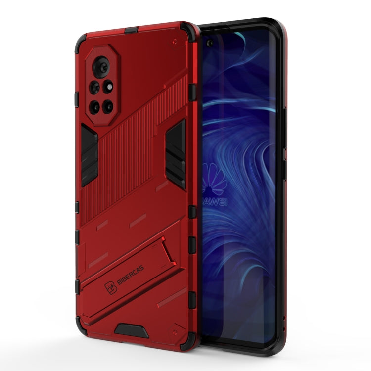 Punk Armor 2 in 1 PC + custodia antiurto in TPU con supporto invisibile, For Huawei Nova 8, For Honor V40, For Huawei Mate 40