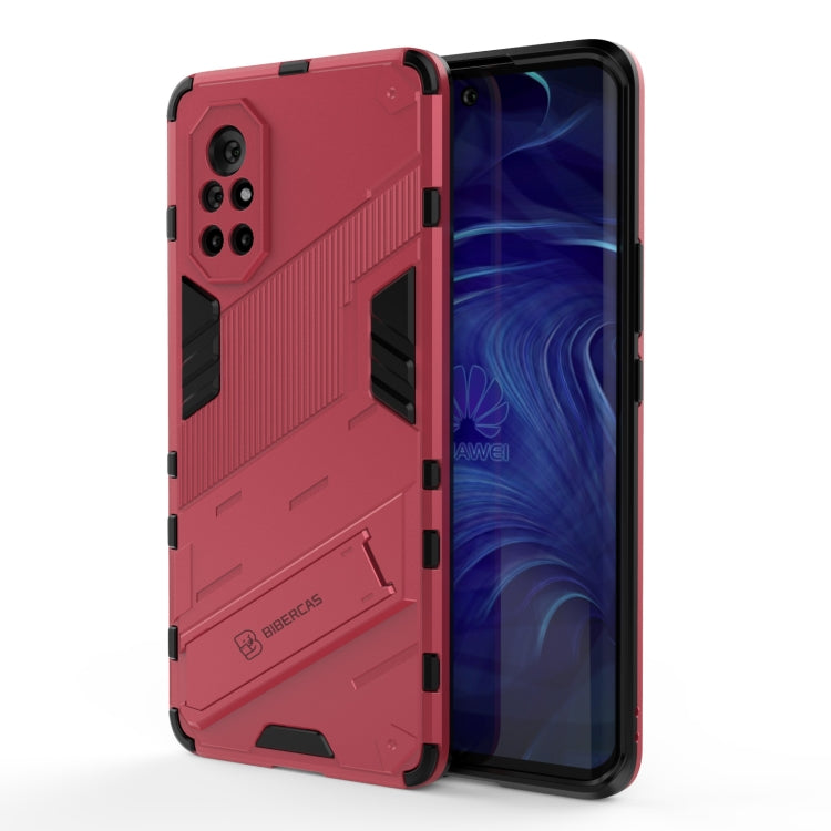 Punk Armor 2 in 1 PC + custodia antiurto in TPU con supporto invisibile, For Huawei Nova 8, For Honor V40, For Huawei Mate 40