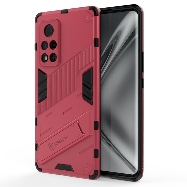 Punk Armor 2 in 1 PC + custodia antiurto in TPU con supporto invisibile, For Huawei Nova 8, For Honor V40, For Huawei Mate 40