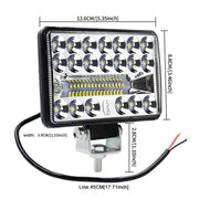 2 pezzi WUPP CS-1243A1 Car 4 pollici quadrati 20 LED Evidenzia faretto da lavoro modificato, CS-1243A1