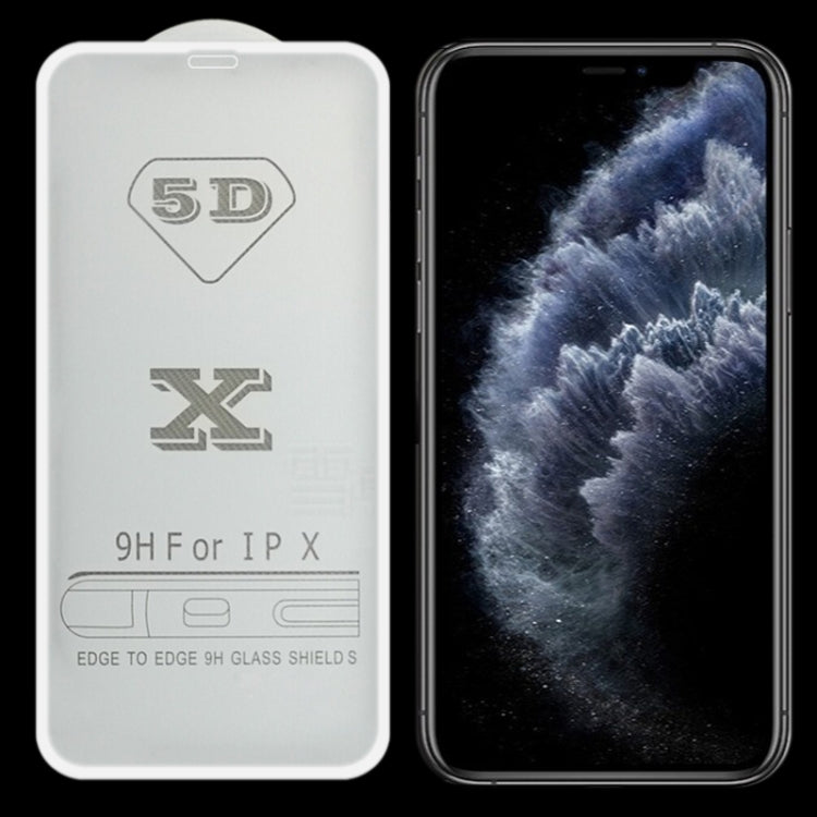 Pellicola in vetro temperato 9H per iPhone XR bianca