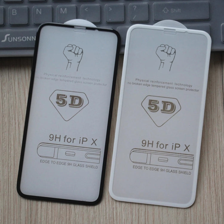 Pellicola in vetro temperato 9H per iPhone XR bianca