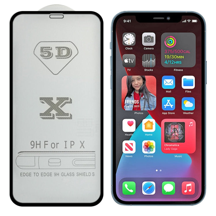 Pellicola in vetro temperato per iPhone 12 schermo intero 9H