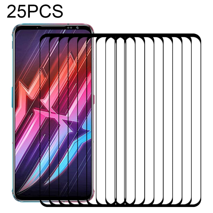 Pellicola in vetro temperato a schermo intero con colla intera da 25 pezzi, For OPPO Realme GT 5G / Realme GT Master (25 PCS), For Nubia Red Magic 6 / 6 Pro (25 PCS)