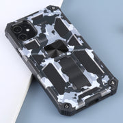 Camouflage Armor TPU antiurto + custodia protettiva magnetica per PC con supporto, For iPhone 11, For iPhone 11 Pro, For iPhone 11 Pro Max