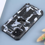 Custodia TPU antiurto camouflage con supporto per iPhone 11