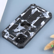 Camouflage Armor TPU antiurto + custodia protettiva magnetica per PC con supporto, For iPhone 11, For iPhone 11 Pro, For iPhone 11 Pro Max