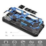 Custodia TPU antiurto camouflage con supporto per iPhone 11