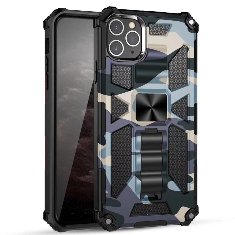 Custodia TPU antiurto camouflage con supporto per iPhone 11