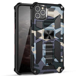 Custodia TPU antiurto camouflage con supporto per iPhone 11