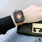 Texture Crazy Horse + cinturini di ricambio in pelle a trama piatta per Apple Watch Series 6 & SE & 5 & 4 40mm / 3 & 2 & 1 38mm, For Apple Watch Series 7 41mm / 6 & SE & 5 & 4 40mm / 3 & 2 & 1 38mm                                                       ...