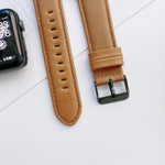 Texture Crazy Horse + cinturini di ricambio in pelle a trama piatta per Apple Watch Series 6 & SE & 5 & 4 40mm / 3 & 2 & 1 38mm, For Apple Watch Series 7 41mm / 6 & SE & 5 & 4 40mm / 3 & 2 & 1 38mm                                                       ...