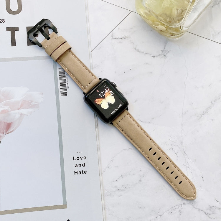 Cinturini di ricambio in pelle con fibbia a testa grande per Apple Watch Series 6 e SE e 5 e 4 44 mm / 3 e 2 e 1 42 mm, For Apple Watch Ultra 49mm / Series 8&7 45mm / SE 2&6&SE&5&4 44mm / 3&2&1 42mm