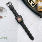 Cinturini di ricambio in pelle con fibbia a testa grande per Apple Watch Series 6 e SE e 5 e 4 40 mm / 3 e 2 e 1 38 mm, For Apple Watch Series 8&7 41mm / SE 2&6&SE&5&4 40mm / 3&2&1 38mm