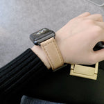 Cinturini di ricambio in pelle con fibbia a testa grande per Apple Watch Series 6 e SE e 5 e 4 40 mm / 3 e 2 e 1 38 mm, For Apple Watch Series 8&7 41mm / SE 2&6&SE&5&4 40mm / 3&2&1 38mm
