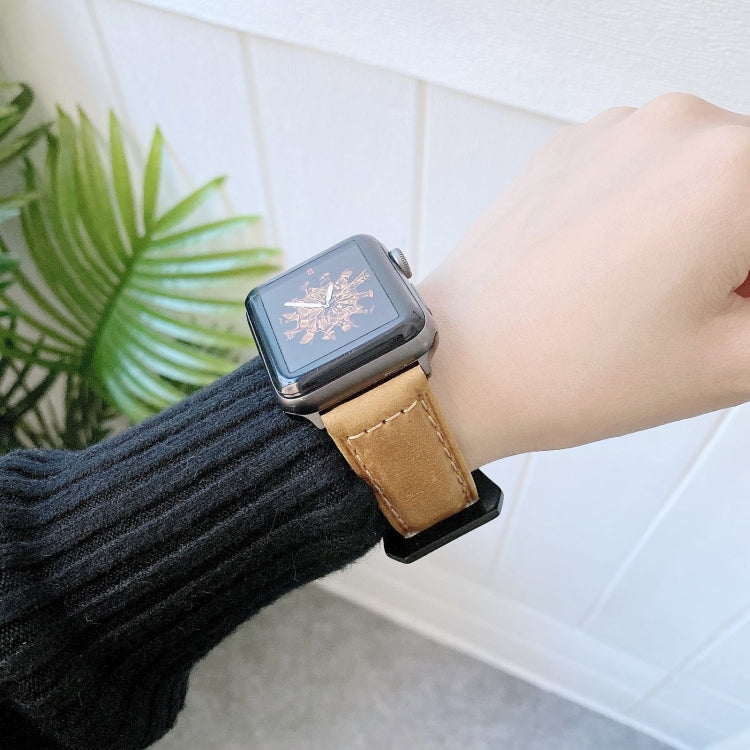 Cinturini di ricambio in pelle con fibbia a testa grande per Apple Watch Series 6 e SE e 5 e 4 40 mm / 3 e 2 e 1 38 mm, For Apple Watch Series 8&7 41mm / SE 2&6&SE&5&4 40mm / 3&2&1 38mm