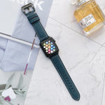 Cinturini di ricambio in pelle con fibbia a testa grande per Apple Watch Series 6 e SE e 5 e 4 40 mm / 3 e 2 e 1 38 mm, For Apple Watch Series 8&7 41mm / SE 2&6&SE&5&4 40mm / 3&2&1 38mm
