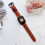 Cinturini di ricambio in pelle con fibbia a testa grande per Apple Watch Series 6 e SE e 5 e 4 40 mm / 3 e 2 e 1 38 mm, For Apple Watch Series 8&7 41mm / SE 2&6&SE&5&4 40mm / 3&2&1 38mm