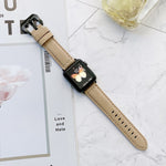 Cinturini di ricambio in pelle con fibbia a testa grande per Apple Watch Series 6 e SE e 5 e 4 40 mm / 3 e 2 e 1 38 mm, For Apple Watch Series 8&7 41mm / SE 2&6&SE&5&4 40mm / 3&2&1 38mm