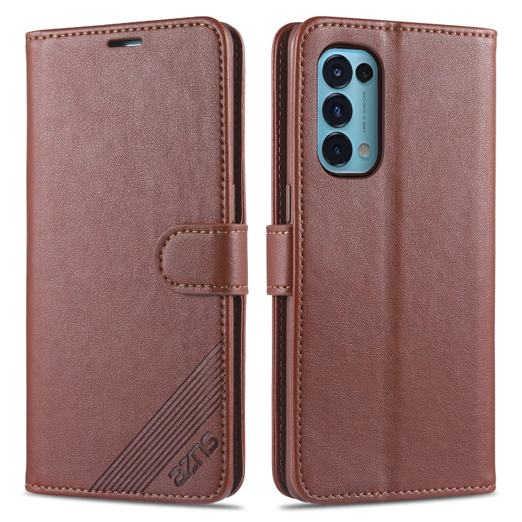 AZNS Custodia in pelle a vibrazione orizzontale con struttura in vitello magnetico con slot per carte, supporto e portafoglio, For OPPO Reno5 4G, For Xiaomi Mi 11