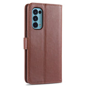 AZNS Custodia in pelle a vibrazione orizzontale con struttura in vitello magnetico con slot per carte, supporto e portafoglio, For OPPO Reno5 4G, For Xiaomi Mi 11