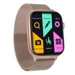 DW35PRO Smartwatch impermeabile con schermo a colori da 1,75 pollici IPX7, supporto risposta e rifiuto Bluetooth / monitoraggio del sonno / monitoraggio della frequenza cardiaca, stile: cinturino in acciaio, Steel Strap(Rose Gold), Steel Strap(Blue)   ...