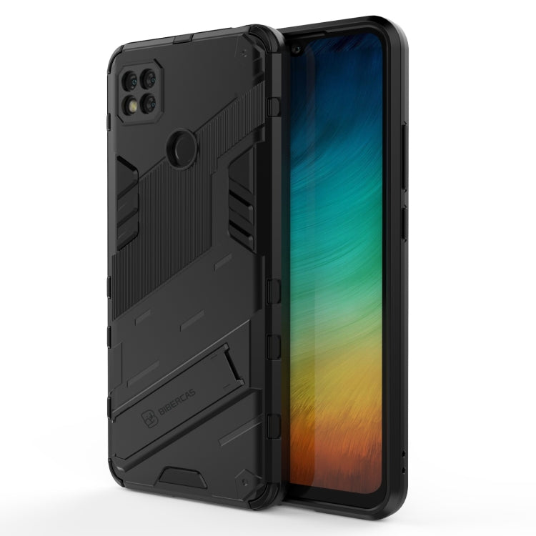 Custodia TPU antiurto con supporto per Xiaomi Redmi 9C