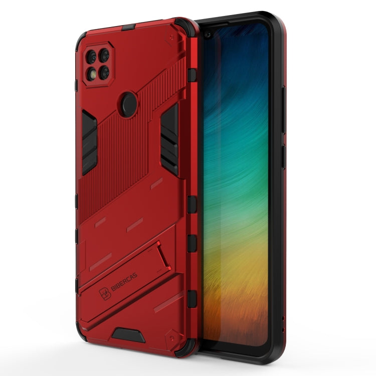 Custodia TPU antiurto con supporto per Xiaomi Redmi 9C