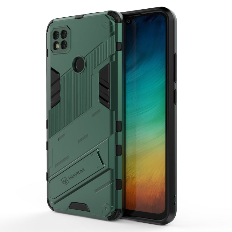Custodia TPU antiurto con supporto per Xiaomi Redmi 9C