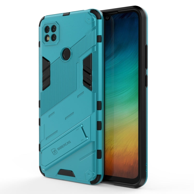Custodia TPU antiurto con supporto per Xiaomi Redmi 9C
