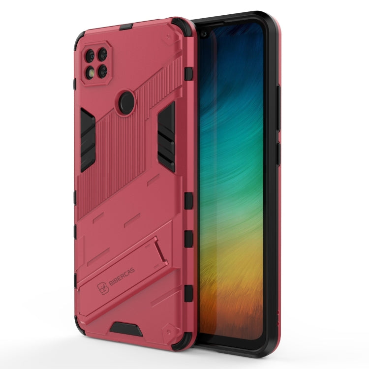 Custodia TPU antiurto con supporto per Xiaomi Redmi 9C