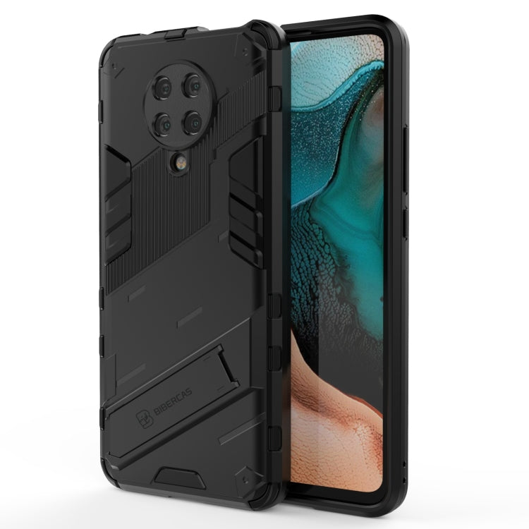 Custodia TPU antiurto con supporto per Xiaomi Redmi K30 Pro