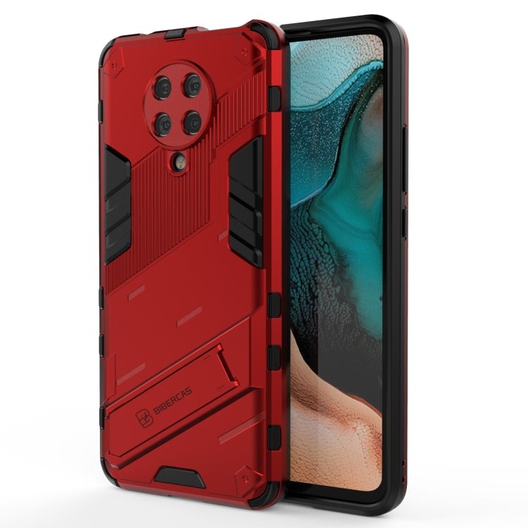 Custodia TPU antiurto con supporto per Xiaomi Redmi K30 Pro