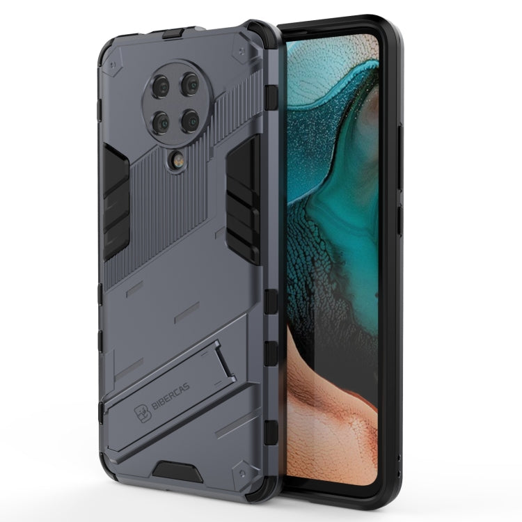 Custodia TPU antiurto con supporto per Xiaomi Redmi K30 Pro
