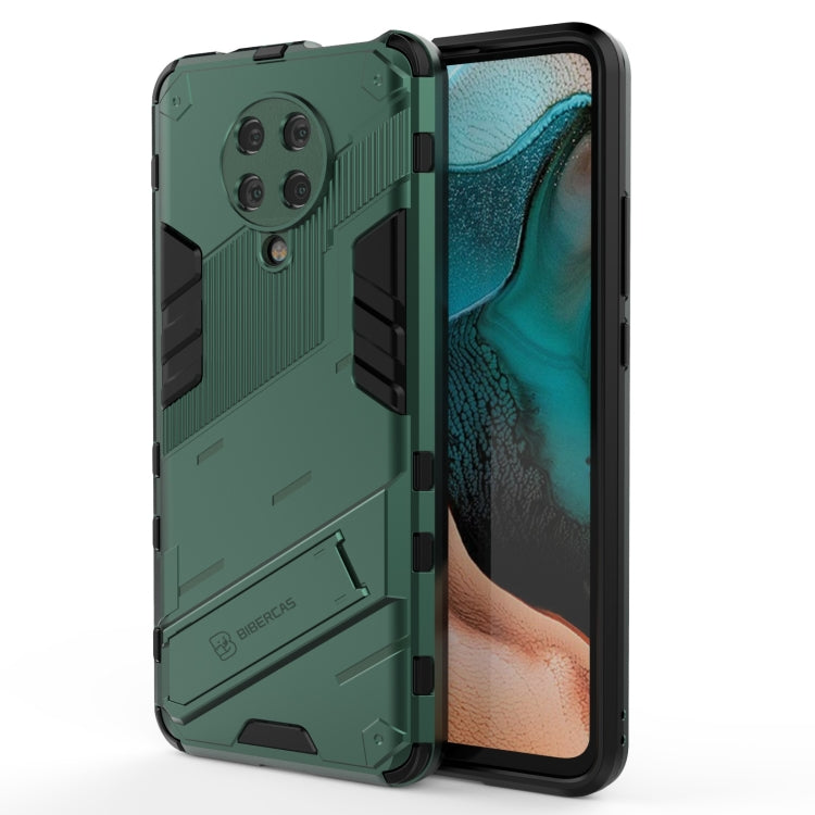 Custodia TPU antiurto con supporto per Xiaomi Redmi K30 Pro