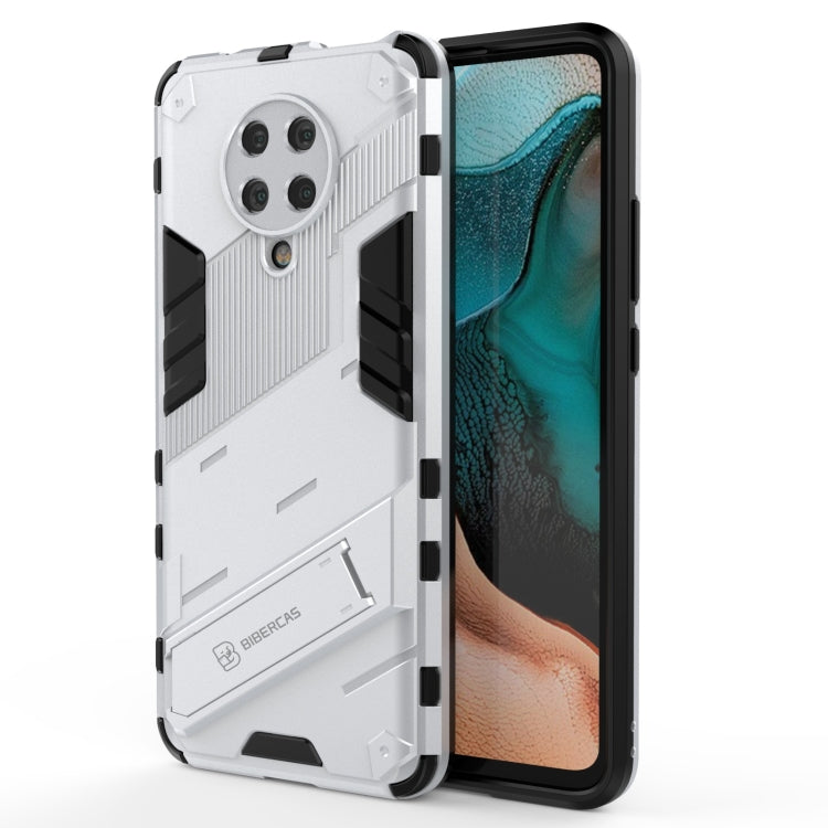 Custodia TPU antiurto con supporto per Xiaomi Redmi K30 Pro