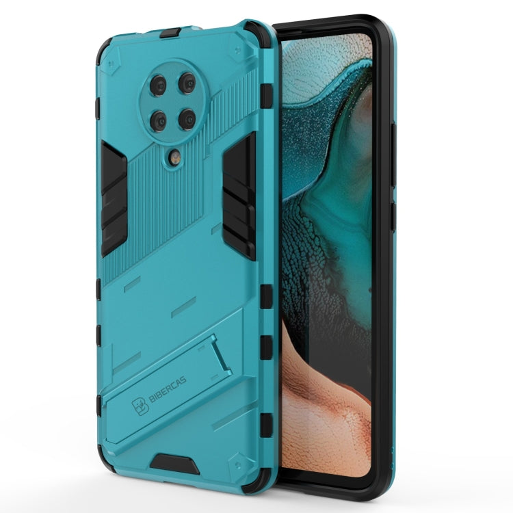 Custodia TPU antiurto con supporto per Xiaomi Redmi K30 Pro