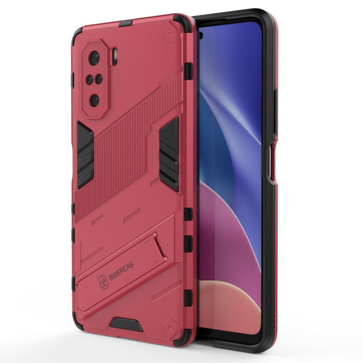 Custodia TPU antiurto con supporto invisibile per Xiaomi Poco M3
