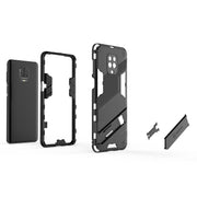 Punk Armor 2 in 1 PC + custodia antiurto in TPU con supporto invisibile, For Xiaomi Redmi Note 9 Pro Max, For Xiaomi Redmi K30, For Xiaomi Redmi 9C