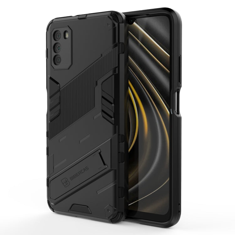 Custodia TPU antiurto con supporto invisibile per Xiaomi Poco M3